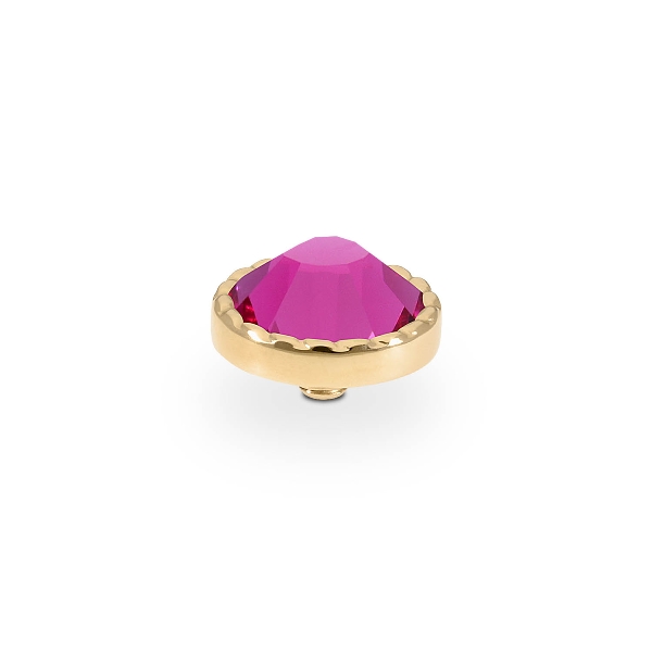 Qudo Gold Topper Bocconi Flat 9mm - Fuchsia