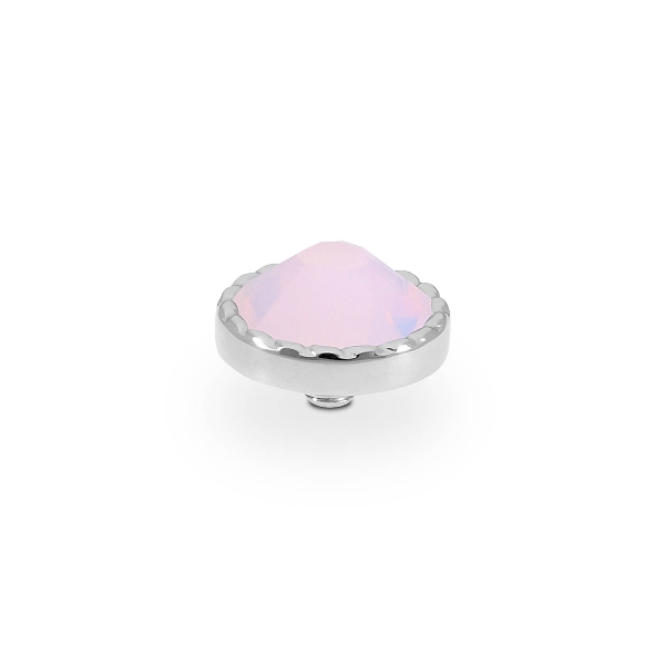 Qudo Silver Topper Bocconi Flat 9mm - Rose Opal