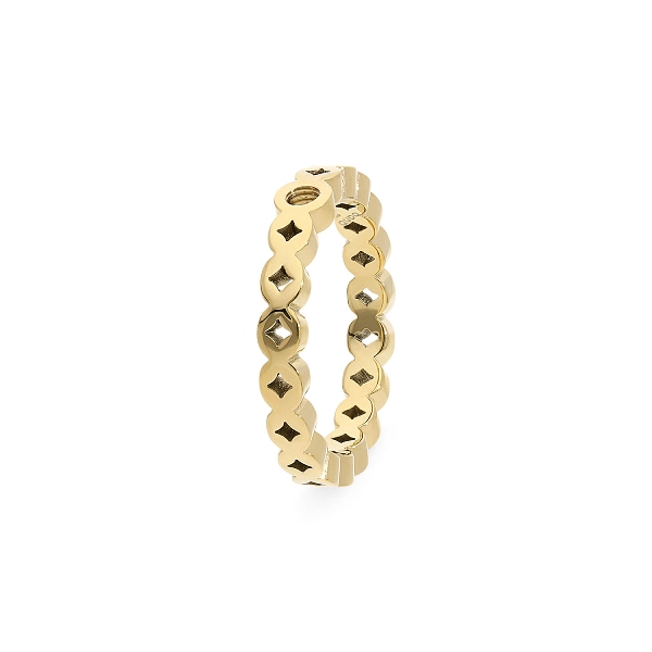 Qudo Gold Ring Melara - Size 58