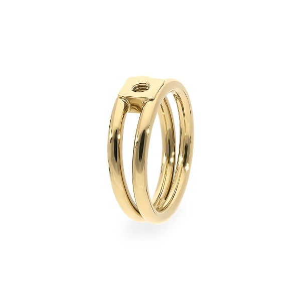 Qudo Gold Ring Roma - Size 50