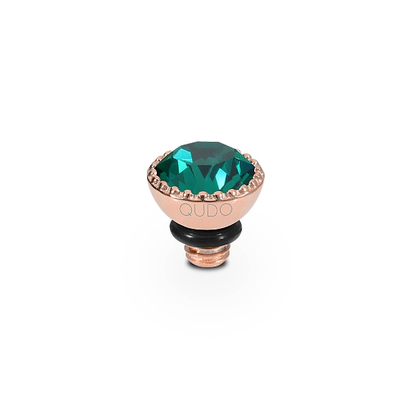 Qudo Rose Gold Topper Ghiare 5mm - Emerald