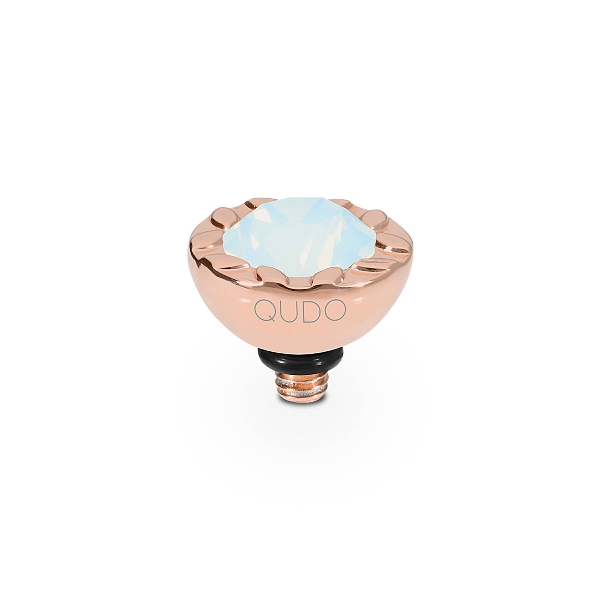 Qudo Rose Gold Topper Melara 10mm - White Opal