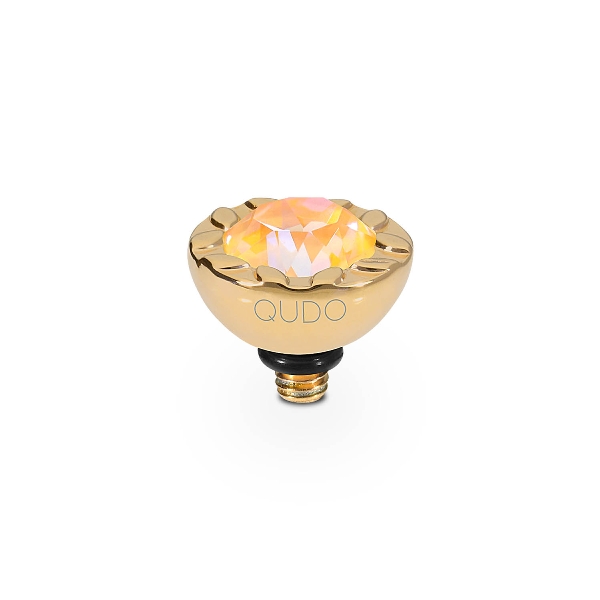 Qudo Gold Topper Melara 10mm - Crystal Peach Delite