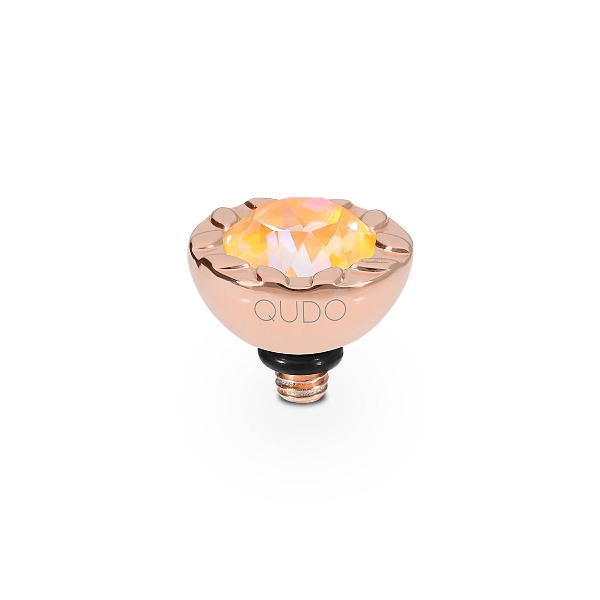 Qudo Rose Gold Topper Melara 10mm - Crystal Peach Delite