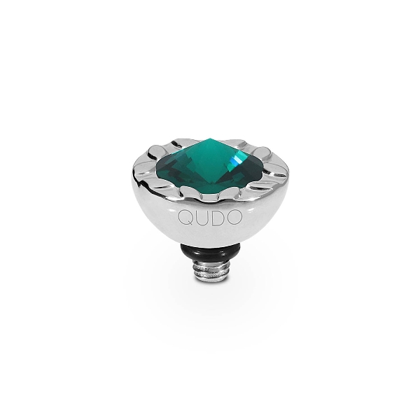 Qudo Silver Topper Melara 10mm - Emerald