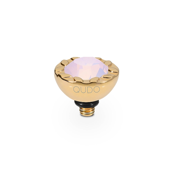 Qudo Gold Topper Melara 10mm - Rose Opal