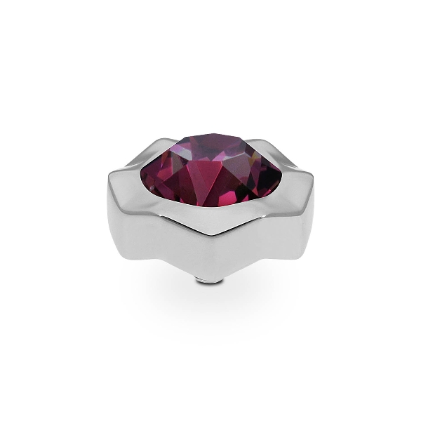 Qudo Silver Topper Nemoli 13mm - Amethyst