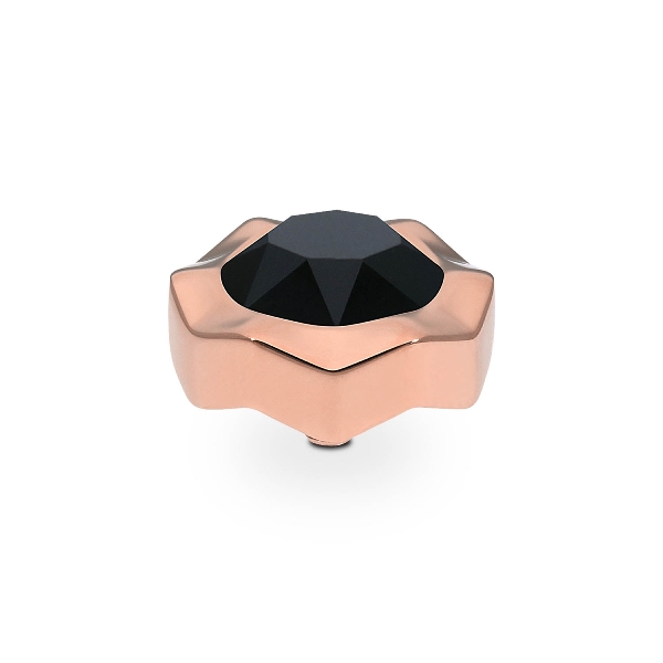 Qudo Rose Gold Topper Nemoli 13mm - Jet