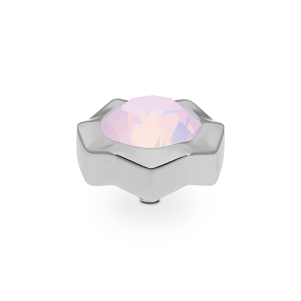 Qudo Silver Topper Nemoli 13mm - Rose Opal