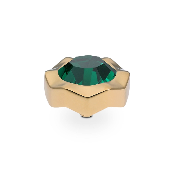 Qudo Gold Topper Nemoli 13mm - Emerald