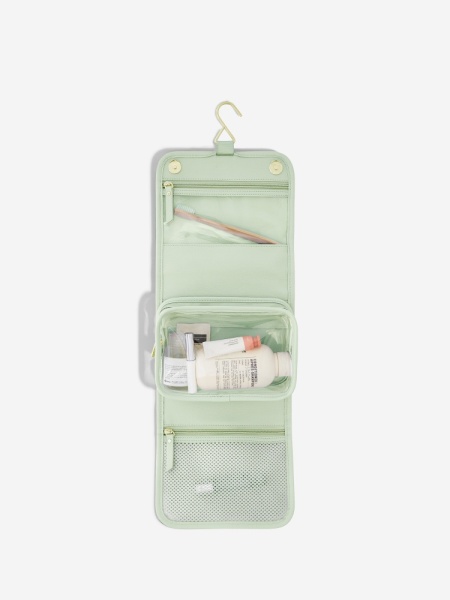 Stackers Small Hanging Wash Bag - Sage Green