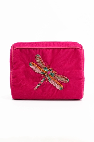 My Doris Pink Dragonfly Make Up Bag