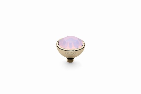 Qudo Rose Gold Topper Bottone 10mm - Rose Opal