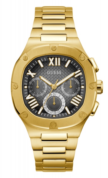 Guess Mens Headline Gold Watch - GW0572G2