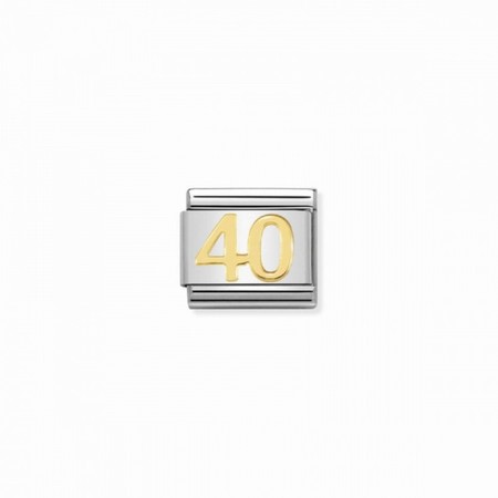 Nomination Number Gold 40 Composable Charm