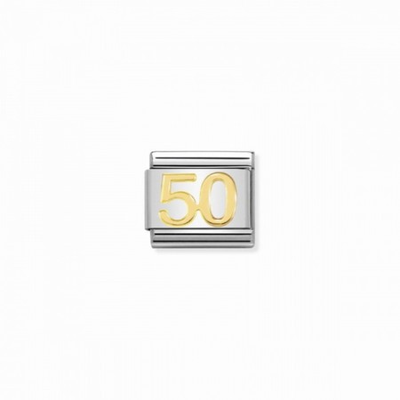 Nomination Number Gold 50 Composable Charm