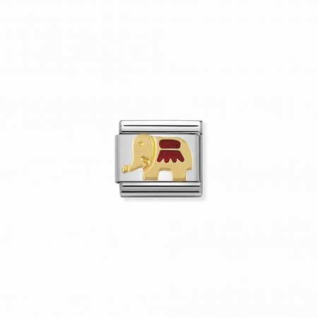 Nomination Gold Red Elephant Composable Charm