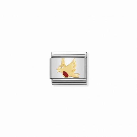 Nomination Gold Robin Enamel Composable Charm