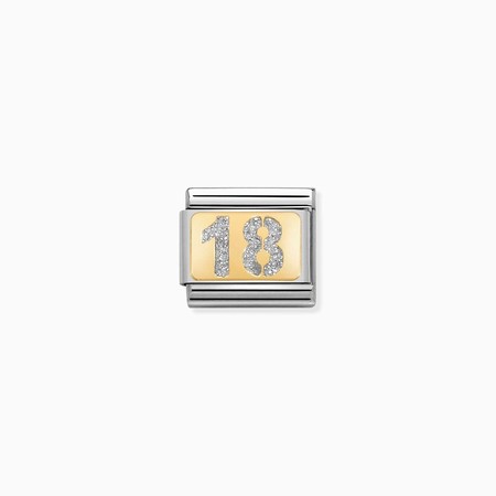 Nomination Gold Silver Glitter 18 Composable Charm