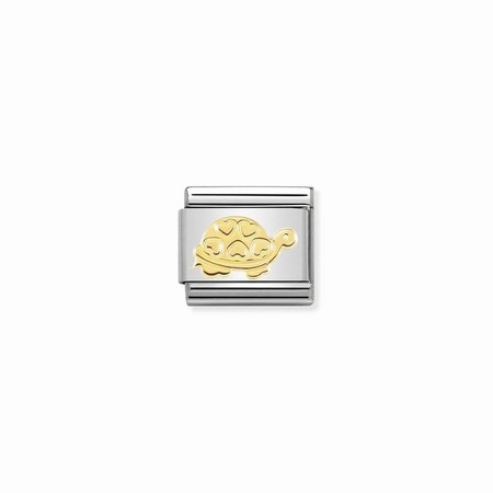 Nomination Gold Turtle with Hearts Composable Charm