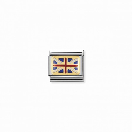 Nomination Gold United Kingdom Flag Composable Charm