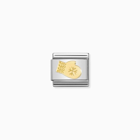 Nomination Gold Winter Glove Composable Charm