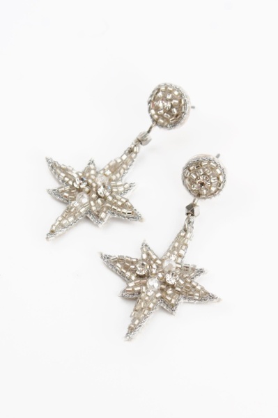 My Doris Mini Silver Star Earrings