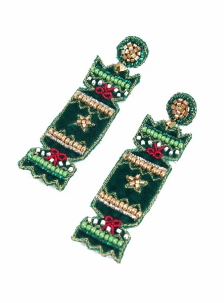 My Doris Green Cracker Earrings