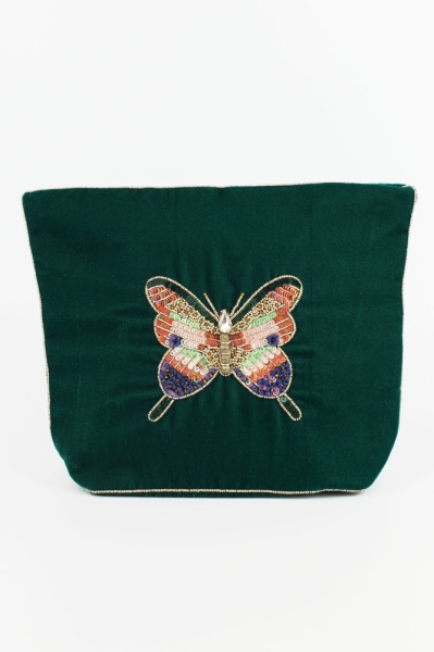 My Doris Jewelled Butterfly Make Up Bag