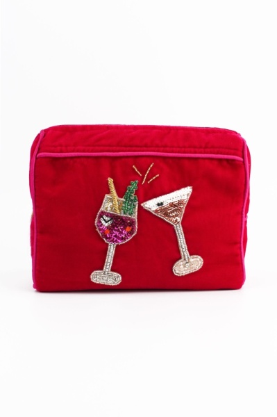 My Doris Pink Fizz and Espresso Make Up Bag