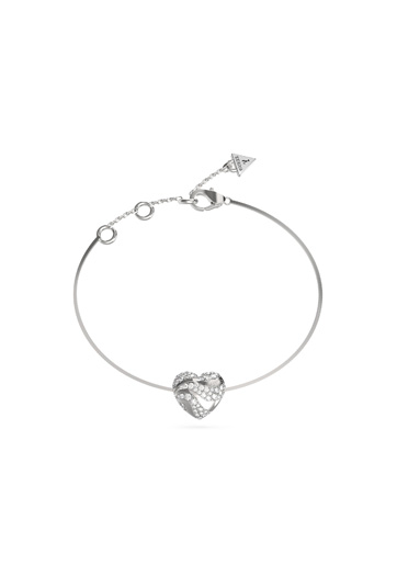 Guess In My Heart Silver Bracelet - UBB04502RHL