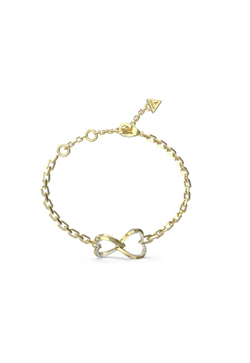 Guess Mon Amour Gold Infinity Heart Bracelet - UBB04618YGL