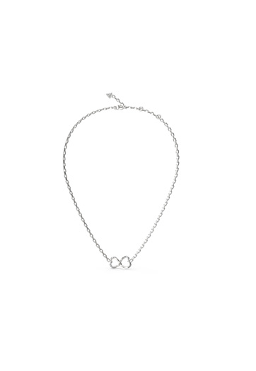 Guess Silver Mon Amour Infinity Necklace - UBN04616RH