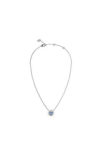 Guess M'ama Non M'ama Silver & Blue Necklace - UBN04667RHLS