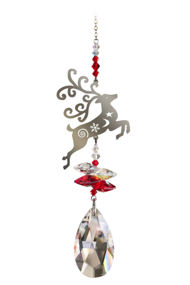 Wild Things Crystal Fantasy Reindeer - Crystal Red