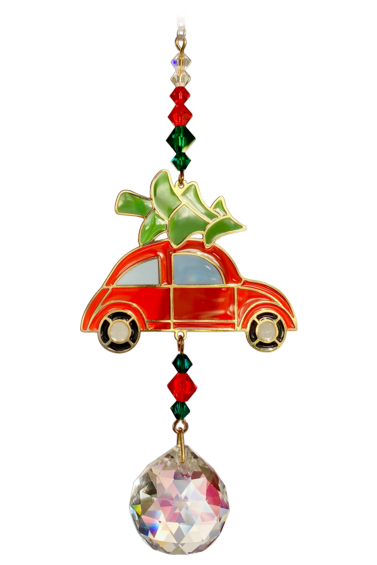 Wild Things Crystal Dreams Bug with Tree - Red & Green