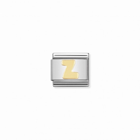 Nomination Letter Gold Z Composable Charm