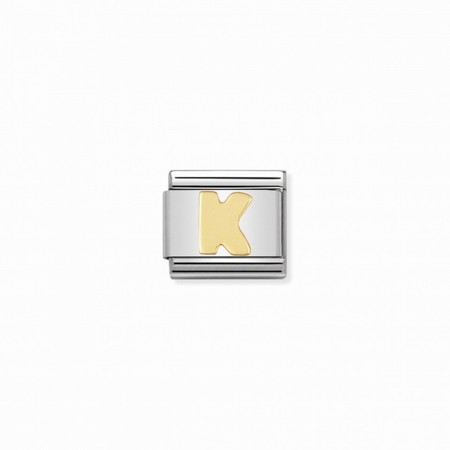 Nomination Letter Gold K Composable Charm