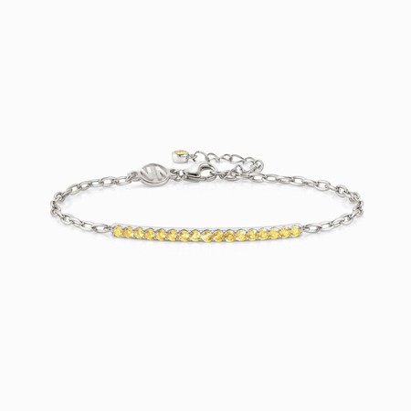 Nomination Lovelight Silver Bracelet with Yellow CZ