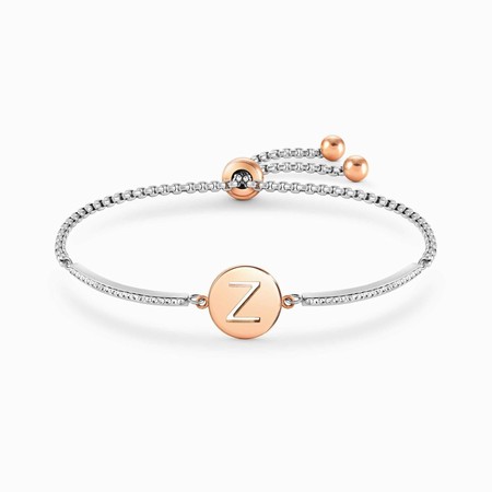 Nomination Milleluci Rose Gold & Silver Letter Z Bracelet