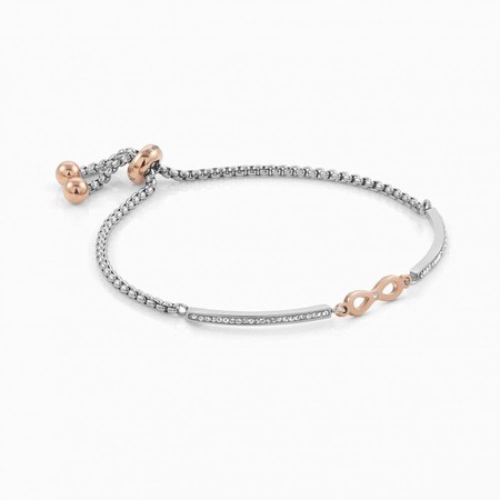 Nomination Milleluci Rose Gold and Silver Infinity Bracelet