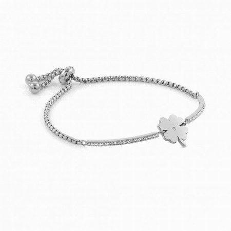 Nomination Milleluci Silver Four-Leaf Clover Bracelet