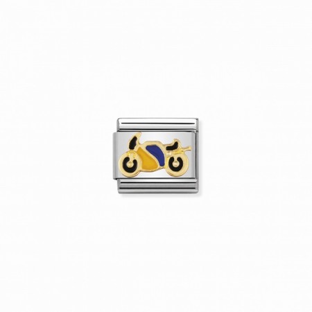 Nomination Gold Motorbike Enamel Composable Charm