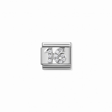 Nomination Number Silver 16 CZ Composable Charm