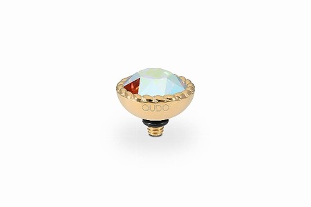Qudo Gold Topper Bocconi 11mm - Crystal Aurora Boreale