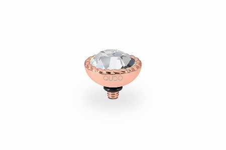 Qudo Rose Gold Topper Bocconi 11mm - Crystal