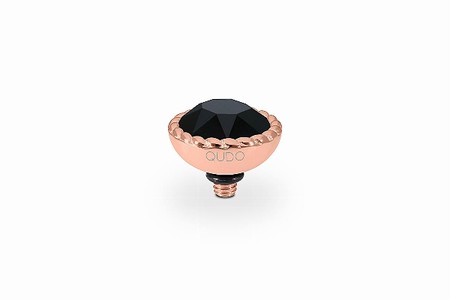 Qudo Rose Gold Topper Bocconi 11mm - Jet