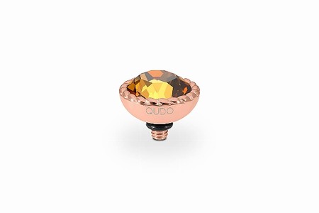 Qudo Rose Gold Topper Bocconi 11mm - Light Amber