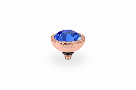 Qudo Rose Gold Topper Bocconi 11mm - Sapphire