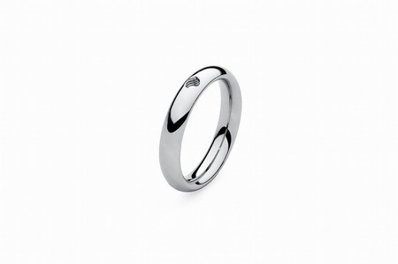 Qudo Silver Ring Slim - Size 48